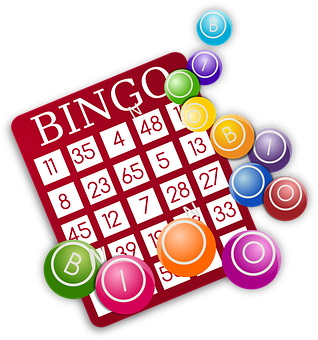 Carte bingo, grille bingo, numéros, boules bingo